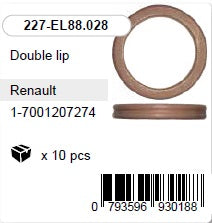 Dual Lip Renault 1-7001207274