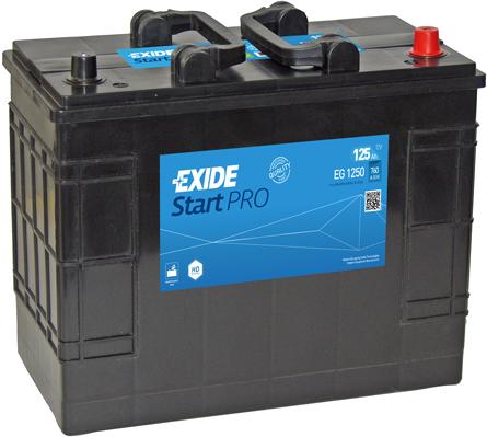 EXIDE 125AH 760A 349X175X290 PROFESSIONAL HD -/+