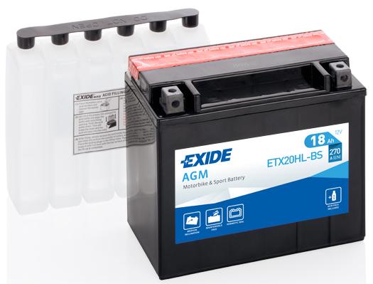 EXIDE 12V MF 18Ah 270A(EN) 175x87x155 -/+
