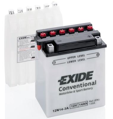 EXIDE 12V HOOLDATAV 14Ah 130A(EN) 134x89x166 -/+