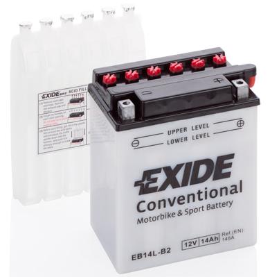 EXIDE 12V HOOLDATAV 14Ah 145A(EN) 134x89x166 -/+
