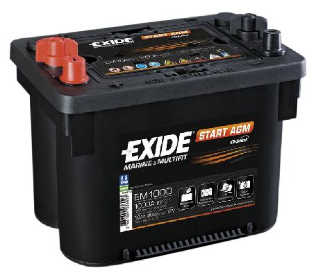 EXIDE 50AH 1000A 265X175X206 START
