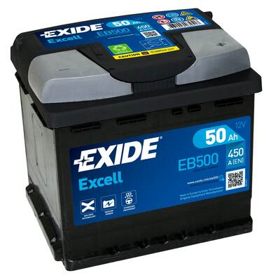 EXIDE 50AH 450A 207X175X190 EXCELL