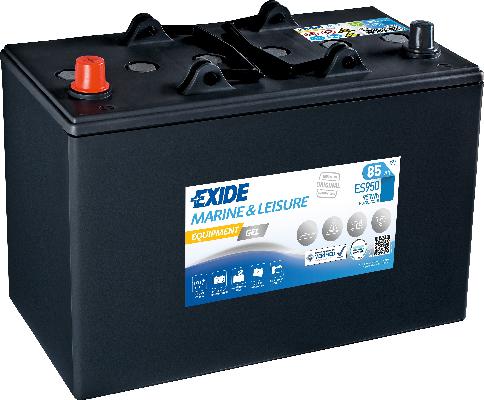 EXIDE 85AH 950A 350X175X235 EXIDE EQUIPMENT GEL +/-