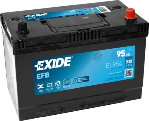 EXIDE 95AH 800A 306X173X222 EFB -/+