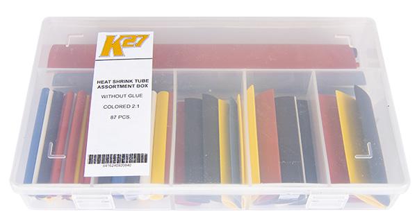 Termorüüside komplekt värvilised 2,4-25,4 mm, ilma liimita
