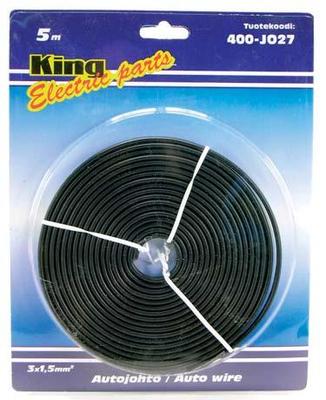 KAABEL 3X1,5MM MUST 5M RULL