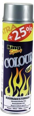 KING HEAT-RESISTANT PAINT SILVER 500ML