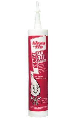KLEEN-FLO HEAT-RESISTANT SILICONE SEALANT RED 300ML