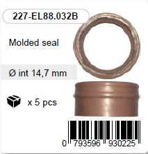 Molded seal Ø int 14,7 mm