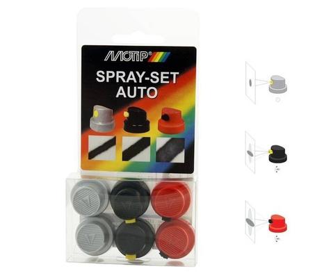 MOTIP AEROSOL PAINT NOZZLE SET 6PCS
