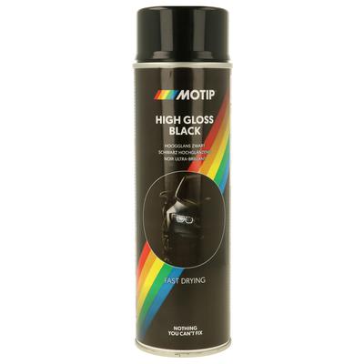 MOTIP BLACK GLOSS ACRYLIC PAINT 500ML