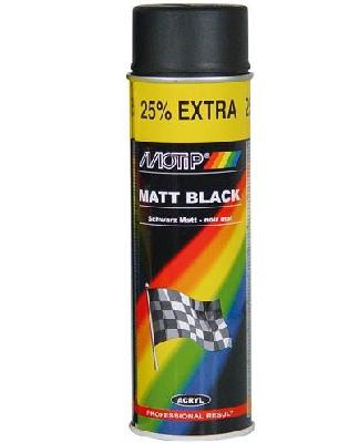 MOTIP BLACK SEMI-MATT ACRYLIC PAINT 500ML