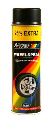 MOTIP WHEEL PAINT BLACK GLOSS 500ML