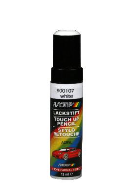 MOTIP WHITE GLOSS ACRYLIC PAINT BRUSH BOTTLE 12ML
