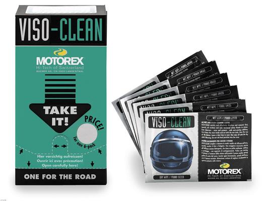 MOTOREX HELMET VISOR CLEANING WIPES 6PCS