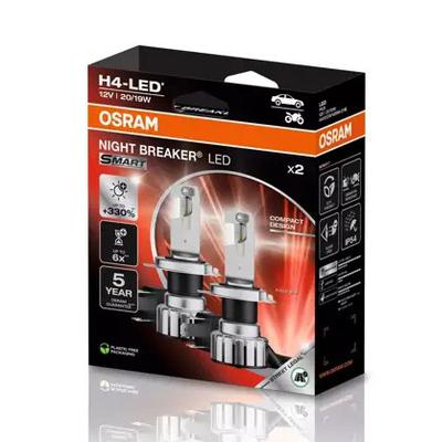 NIGHT BREAKER® LED SMART H4 12V 20/19W 1650lm/1000lm 6000K
