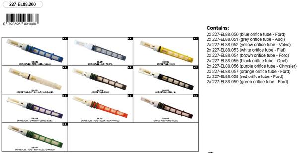 ORIFICE TUBE komplekt 20-osa