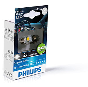 PHILIPS Festoon X-tremeVision LED T10,5x43 4 000 K