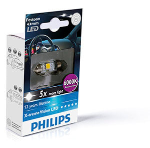 PHILIPS Festoon X-tremeVision LED T10,5x43 6 000 K