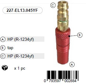 Kiirühenduse pikendus HP R-1234yf
