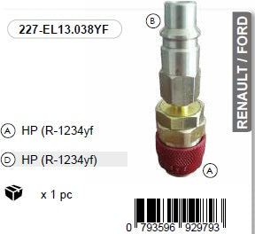 Kiirühenduse pikendus HP R-1234yf