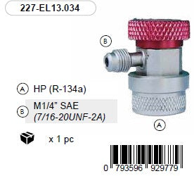 Kiirühendus HP R-134a M1/4"