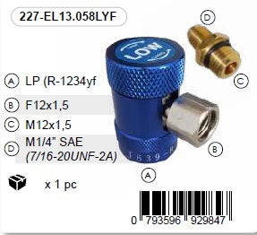Kiirühendus LP R-1234yf F12x1,5 & M12x1,5