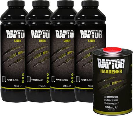 RAPTOR TEXTURED COATING BLACK 3,8L