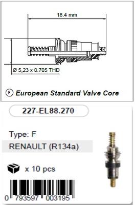 Ventiil Euro standard