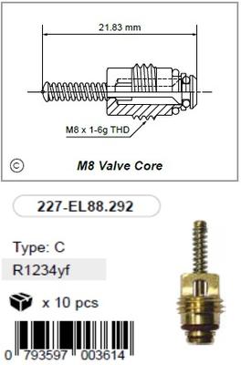 Ventiil M8 R-1234yf