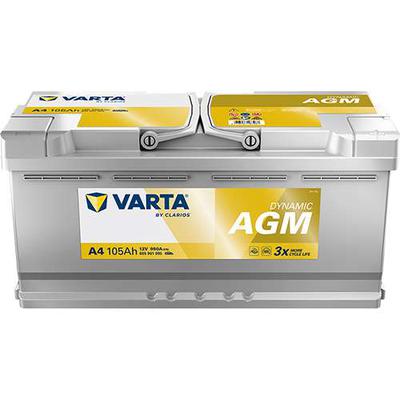 VARTA DYN AGM A4 105Ah 950A 394X175X190 -/+
