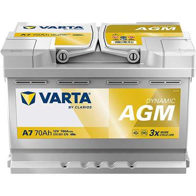VARTA DYN AGM A7 70Ah 760A 278X175X190 -/+
