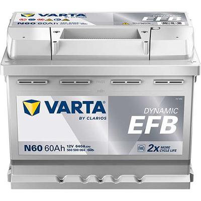 VARTA DYN EFB N60 60Ah 640A 242X175X190 -/+