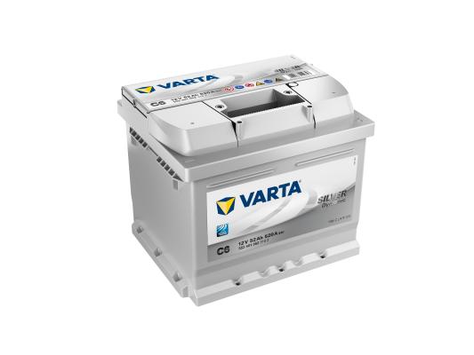 VARTA SILVER DYN C6 52Ah 520A 207X175X175 -/+