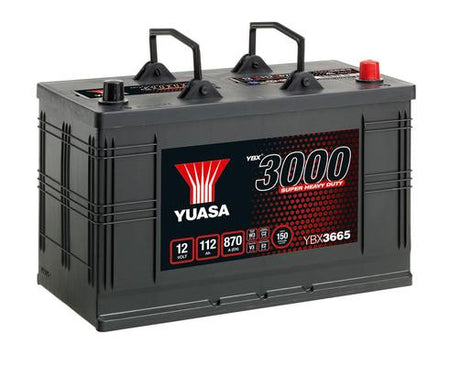 YUASA 12V 112Ah 870A SMF 346X173X234 -/+
