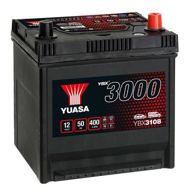 YUASA 12V 50Ah 400A SMF 202X173X225 -/+