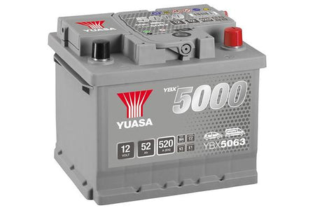YUASA 12V 52Ah 520A 208X175X175 -/+