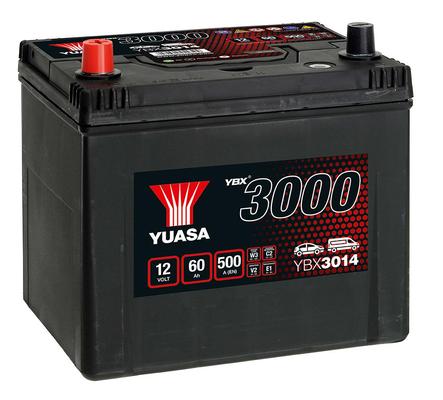 YUASA 12V 60Ah 500A SMF 231X173X225 +/-