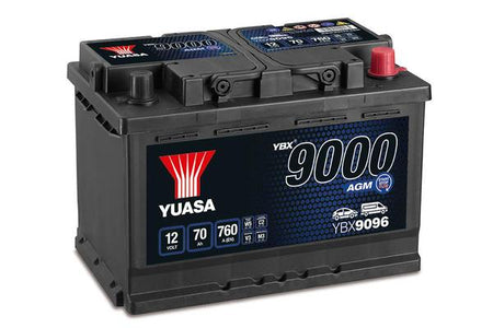 YUASA 12V 70Ah 760A AGM 278X175X190 -/+