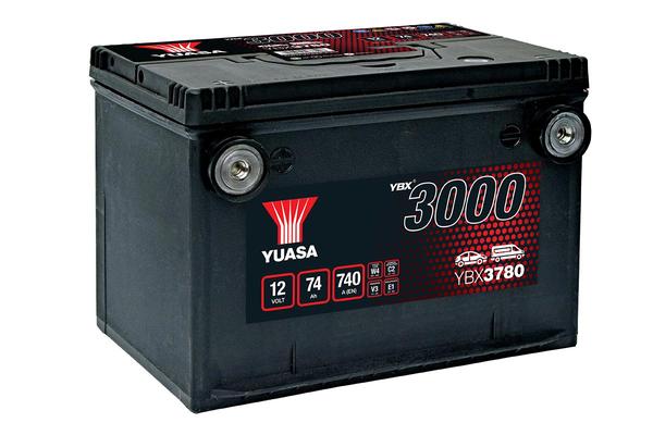 YUASA 12V 74Ah 740A SMF 260X183X185 +/-