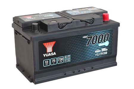 YUASA 12V 75Ah 730A EFB 315X175X175 -/+