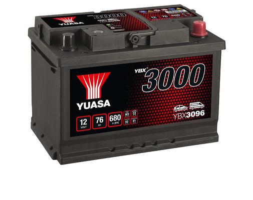 YUASA 12V 76Ah 680A SMF 278X175X190 -/+