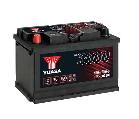 YUASA 12V 76Ah 680A SMF 278X175X190 +/-
