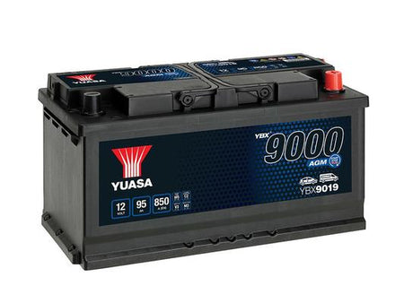 YUASA 12V 95Ah 850A AGM 353X175X190 -/+