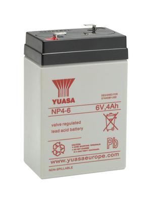 Yuasa aku NP4-6 4Ah 70X47X106
